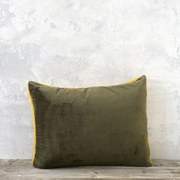 Μαξιλάρι Διακοσμητικό (Με Γέμιση) Nuan Brown - Mustard Beige Nima 40Χ60 40x60cm Πολυέστερ