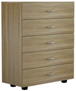Συρταριέρα THORG C8995.01 με 5 Συρτάρια Sonama 80x40x100Y εκ. 80x40x100 εκ.
