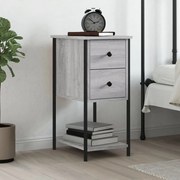 vidaXL Κομοδίνο Γκρι Sonoma 32 x 42 x 70 εκ. από Επεξεργασμένο Ξύλο