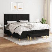 ΚΡΕΒΑΤΙ BOXSPRING ΜΕ ΣΤΡΩΜΑ ΜΑΥΡΟ 180X200 ΕΚ. ΥΦΑΣΜΑΤΙΝΟ 3137335