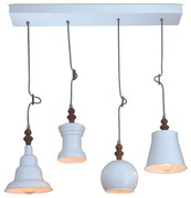 HL-048RS-4P TRIXY WHITE PENDANT HOMELIGHTING 77-2745