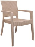 Outdoor Chair Gala Fylliana Beige 58x57x88 cm