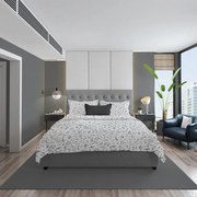 Παπλωματοθήκη Πεντάγραμμο 446 White DimCol Μονό 160x240cm Βαμβάκι-Πολυέστερ