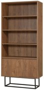 Βιβλιοθήκη 863SPH5109 80x36x182cm Walnut-Black