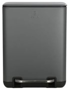 Estia Χαρτοδοχείο - Κάδος Μπάνιου Cubic Soft Close 6lt Γκρι 02-20965