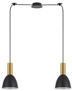 SE21-GM-4-BL2-MS2 ADEPT TUBE Gold Matt Pendant Black Metal Shade+ HOMELIGHTING 77-8641