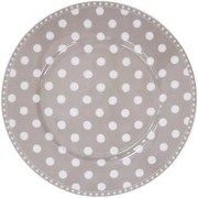 ΠΙΑΤΟ ΔΕΙΠΝΟΥ Δ26.5cm KRASILNIKOFF - DOT BEIGE