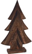 Δεντράκι Σε Βάση Καφέ Ξύλο 43x6x25cm