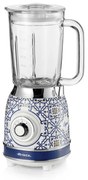 Μπλέντερ Ariete Capri 0583/0C, 1000W, 1.5 l, 4 ταχύτητες + παλμοί, θρυμματισμός πάγου, Λευκό/Μπλε