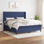 ΚΡΕΒΑΤΙ BOXSPRING ΜΕ ΣΤΡΩΜΑ ΜΠΛΕ 180X200 ΕΚ. ΥΦΑΣΜΑΤΙΝΟ 3131615