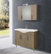 Σετ Έπιπλο Μπάνιου SIENA HARMONY NEW 100 9SSI100HN0 Πάγκο 96x34x83cm  9SSI100HN0