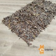 Δερμάτινο Χαλάκι Φουντωτό 70x140 - BROWN/BEIGE 5204995202950