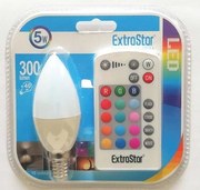 ΛΑΜΠΑ LED 5W RGB E14 ΜΕ 16 ΧΡΩΜΑΤΑ