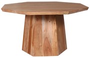 Intrahome Τραπέζι σαλονιού Octagon Intrahome ξύλο acacia σε φυσική απόχρωση Φ80x45εκ | SKU: INTRAPA-351111124