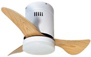 Ανεμιστήρας Οροφής Smart Elsinore 102000410 Με Φως Dim Led 15W Και Τηλεχειριστήριο Φ56x30cm Natural-White itLighting Διάμετρος 56cm
