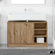 vidaXL Ντουλάπι Νιπτήρα με αποθήκευση Artisan Oak 90 x 29 x 55 εκ.