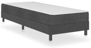 vidaXL Πλαίσιο Κρεβατιού Boxspring Γκρι 90 x 200 εκ. Υφασμάτινο