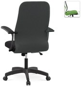 Καρέκλα γραφείου Melani Megapap με διπλό ύφασμα Mesh χρώμα γκρι - μαύρο 66,5x70x102/112εκ.