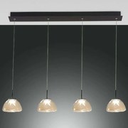 Φωτιστικό Οροφής - Ράγα Lucille 3764-48-365 87x6x9,5cm Dim Led 3000lm 28W Cognac Fabas Luce