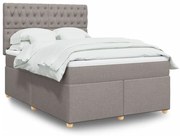 ΚΡΕΒΑΤΙ BOXSPRING ΜΕ ΣΤΡΩΜΑ TAUPE 160X200 ΕΚ. ΥΦΑΣΜΑΤΙΝΟ 3291342