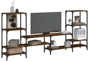 vidaXL Έπιπλο Τηλεόρασης Καπνιστή Δρυς 206,5x28,5x95 εκ. Επεξ. Ξύλο