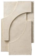Γλυπτό τοίχου, Serif Relief, W42XL68XH6CM, Εκρού, Πεπιεσμένο χαρτί, KRISTINA DAM studio