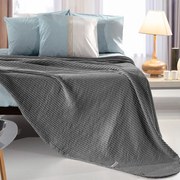 Κουβέρτα Eternity Anthracite Guy Laroche Υπέρδιπλo 230x240cm 100% Βαμβάκι
