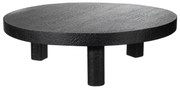 Side Table S Line 22cm X Ø75cm Σκαλιστό Μασίφ S1529-0071