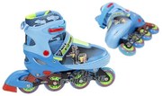 Αυξομειούμενα Πατίνια Roller NJ4605 A INLINE NILS EXTREME Μπλέ με LED φωτάκια- SMALL (30-33)