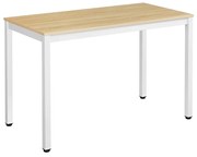 Μεταλλικό Γραφείο 120 x 60 x 75 cm Χρώματος Καφέ Ανοιχτό VASAGLE LWD64N LWD64N