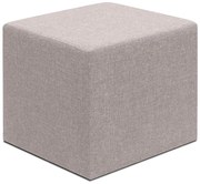 Σκαμπώ Linda Megapap υφασμάτινο χρώμα μπεζ 40x40x40εκ.