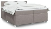 ΚΡΕΒΑΤΙ BOXSPRING ΜΕ ΣΤΡΩΜΑ TAUPE 200X200 ΕΚ. ΥΦΑΣΜΑΤΙΝΟ 3285992