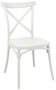 Καρέκλα Crossie  pp σε λευκή απόχρωση 38x46.5x82εκ