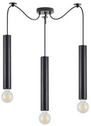 Φωτιστικό Οροφής Adept Tube 77-8670 30x30x300cm 3xE27/GU10 60W Black Homelighting