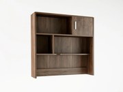 Intrahome Εταζέρα σε χρώμα καρυδί 100x30x100 Intrahomesa-00652309