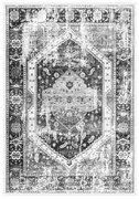 Χαλί Σαλονιού Vintage Με Κρόσια Josiane Γκρι 160x230 Εκ.