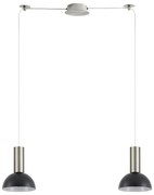 Φωτιστικό Οροφής  SE21-NM-4-NM2-MS3 ADEPT TUBE Nickel Matt Pendant Black Metal Shade+ - 77-8466 - 51W - 100W - 77-8466