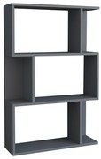 Intrahome Βιβλιοθήκη Kadu Intrahome σε ανθρακί απόχρωση  72x22x108εκ | SKU: INTRAPA-231111726