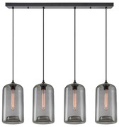 SE21-SM-19-30-4BL+ FEINT Smoked Glass Pendant+ HOMELIGHTING 77-8784