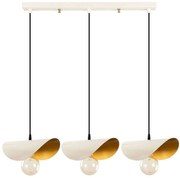 Φωτιστικό Οροφής - Ράγα Sivani 536NTD1146 80x17x106cm 3xE27 40W White-Gold Opviq