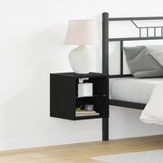 vidaXL LED TV Cabinet Μαύρη Δρυς 30x28,5x30 εκ Μηχανικής Ξυλείας