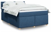 ΚΡΕΒΑΤΙ BOXSPRING ΜΕ ΣΤΡΩΜΑ ΜΠΛΕ 160X200 ΕΚ. ΥΦΑΣΜΑΤΙΝΟ 3286751