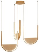 Φωτιστικό Οροφής 23169 66x67x230cm Dim Led 4312lm 54W Gold-Champagne