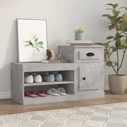 vidaXL Παπουτσοθήκη Γκρι Σκυροδέματος 100x42x60 εκ. Επεξεργασμένο Ξύλο
