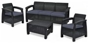 METAX-24 Corfu Triple Set Ανθρακί*  0. x 0. x 0. metax-01-00-1232