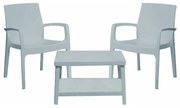 METAX-24 Balcony Set Γυαλιστερό Γκρι*  0. x 0. x 0. metax-01-00-1129