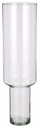 Βάζο Γυάλινο Fallon 02.1110743 19x70cm Clear Glass