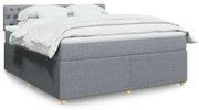 ΚΡΕΒΑΤΙ BOXSPRING ΜΕ ΣΤΡΩΜΑ ΑΝΟΙΧΤΟ ΓΚΡΙ 180X200 ΕΚ. ΥΦΑΣΜΑΤΙΝΟ 3289842