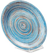 Πιάτο Swirl Blue Ø19cm - Λευκό