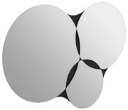 Καθρέφτης Τοίχου Gora 0241569 75,4x2,2x51,2cm Black Μοριοσανίδα, Μελαμίνη